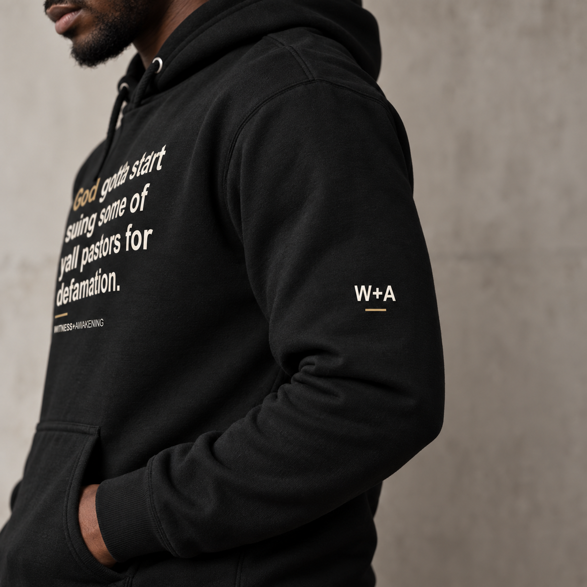 W+A Signature Hoodie — Black