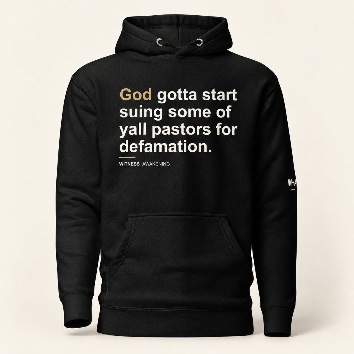 W+A Signature Hoodie — Black